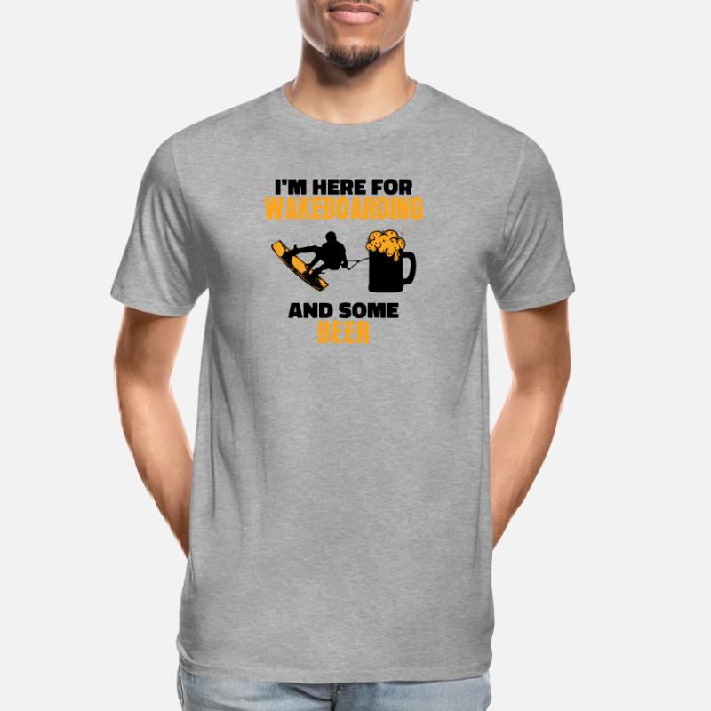 Surf, Wakeboard, Kitesurfer, Surf de déclaration T-shirt bio Premium Homme