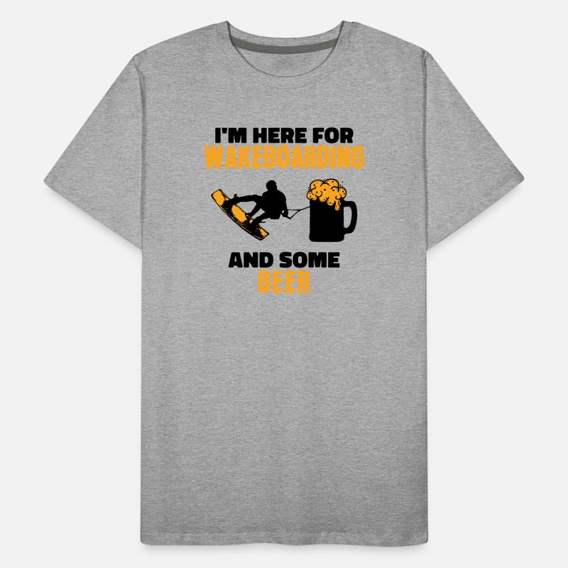 Surf, Wakeboard, Kitesurfer, Surf de déclaration T-shirt bio Premium Homme