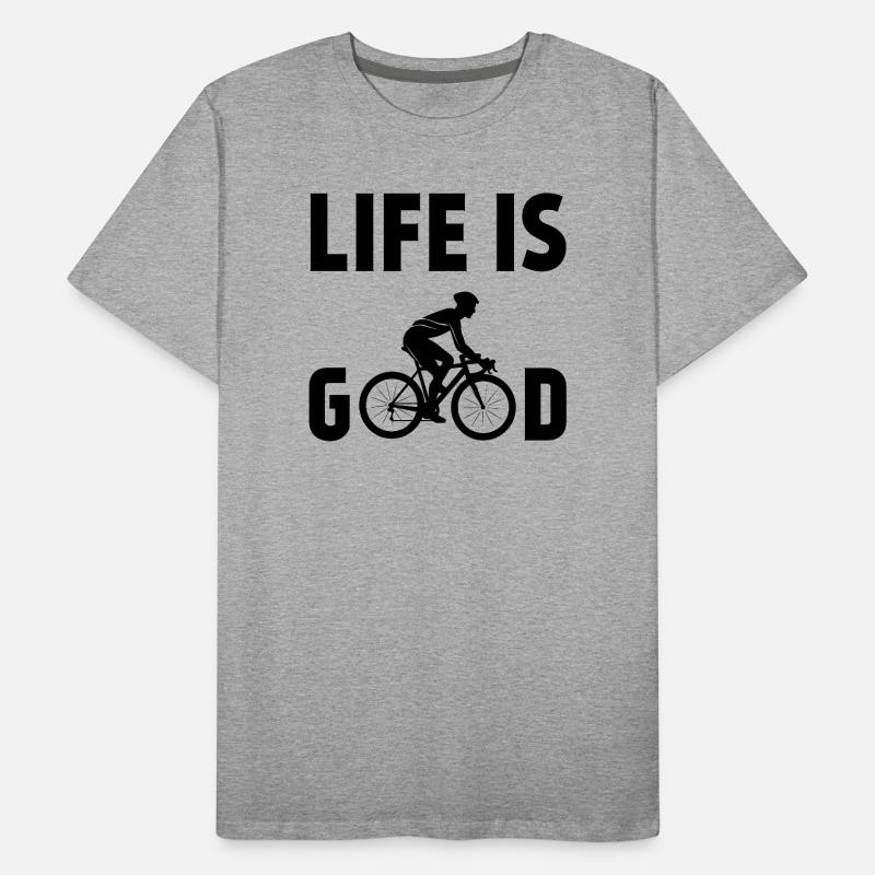 Cyclisme - La vie est belle T-shirt bio Premium Homme