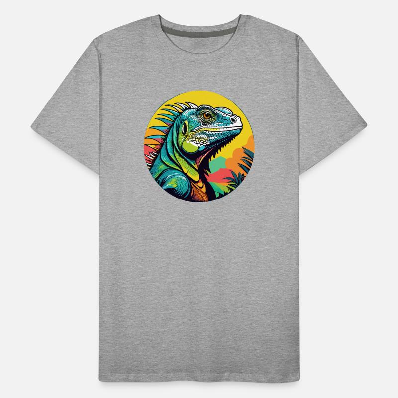 Iguana Art Men's Premium Organic T-Shirt