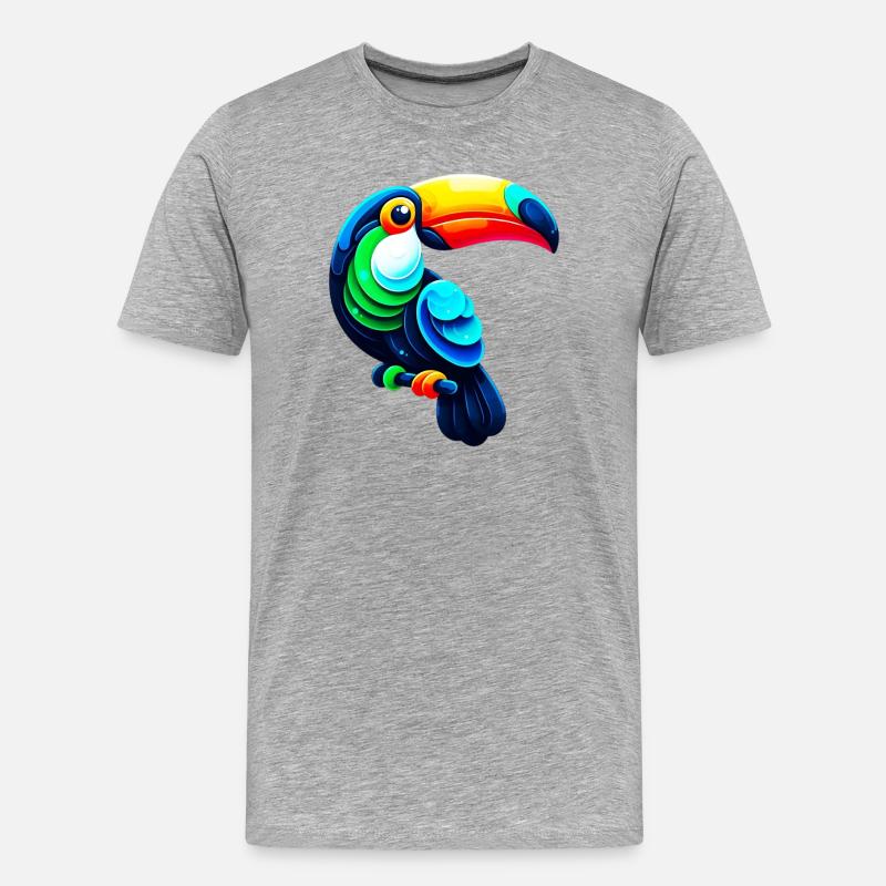 Toucan - T-shirt bio Premium Homme - gris chiné