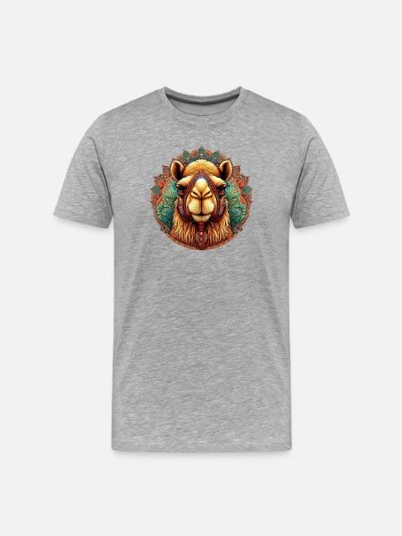 Chameau - T-shirt bio Premium Homme - gris chiné