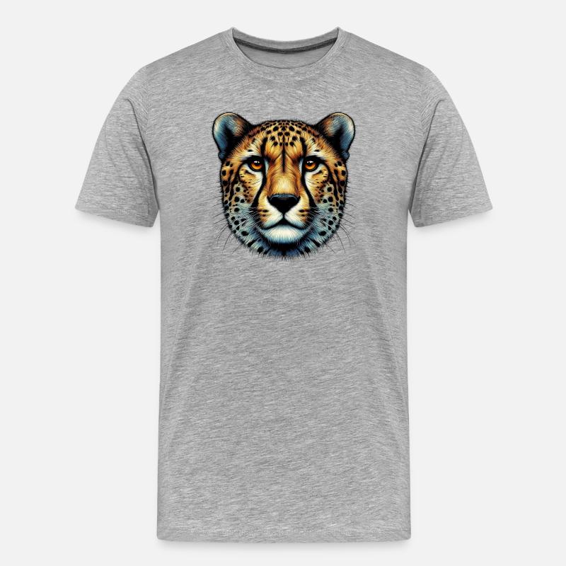 Guépard - T-shirt bio Premium Homme - gris chiné