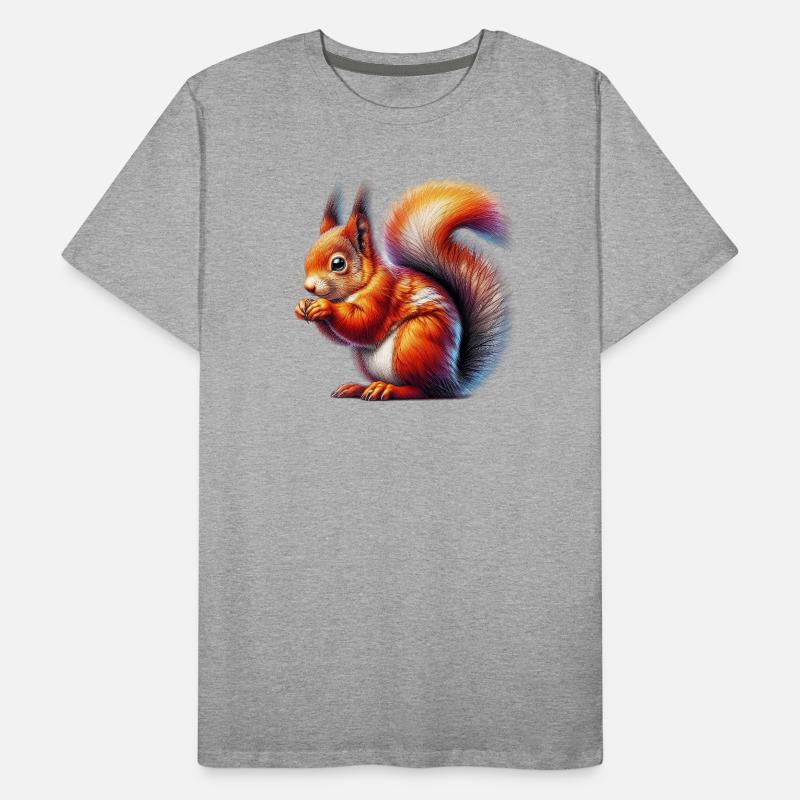 Eichhörnchen Männer Premium Bio T-Shirt