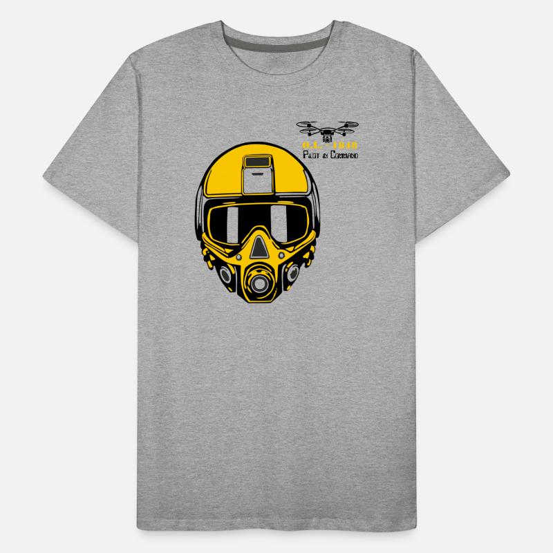 Drohnenpilot 3 Männer Premium Bio T-Shirt