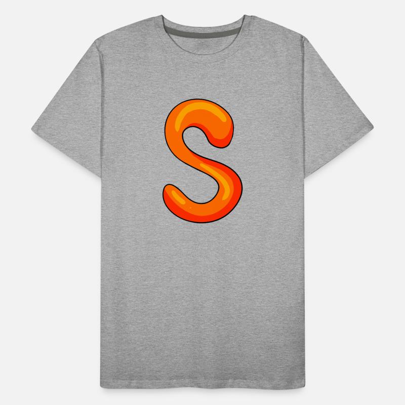 Lettre S Lettre initiale T-shirt bio Premium Homme