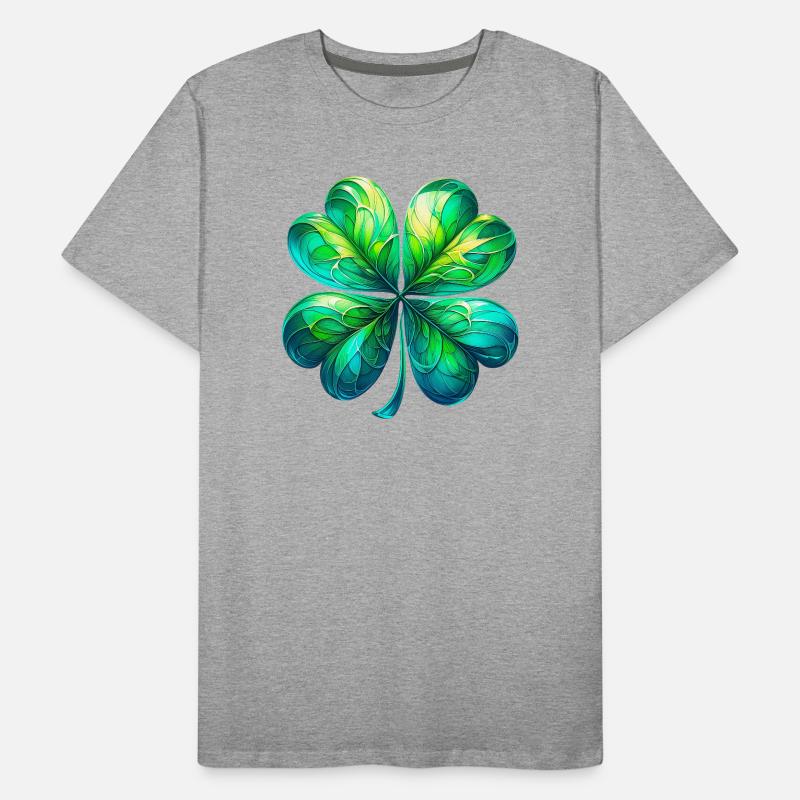 Four-leaf clover Men's Premium Organic T-Shirt