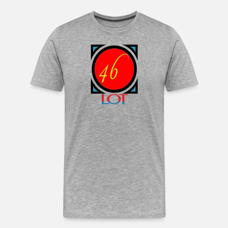 Los - Männer Premium Bio T-Shirt - Grau meliert