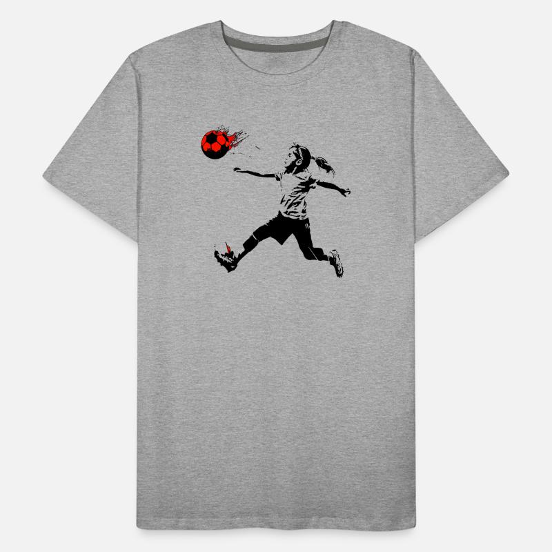MädchenFussball Männer Premium Bio T-Shirt