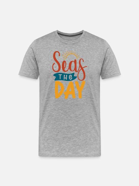 Mers Le Jour - T-shirt bio Premium Homme - gris chiné