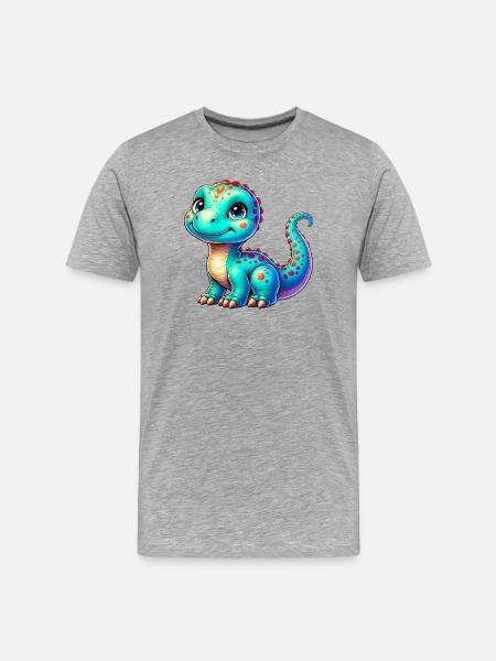 Dinosaure - T-shirt bio Premium Homme - gris chiné