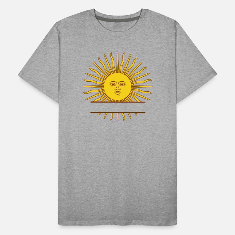 Bannière de nom de soleil T-shirt bio Premium Homme