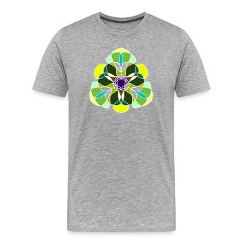 Ornament - Men's Premium Organic T-Shirt - heather grey - Front - Damien (186cm)