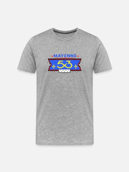 Mayenne - T-shirt bio Premium Homme - gris chiné