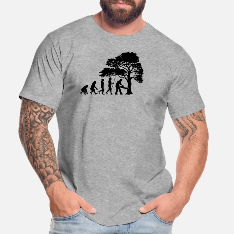 Lumberjack Tree Evolution sciure de bois T-shirt bio Premium Homme