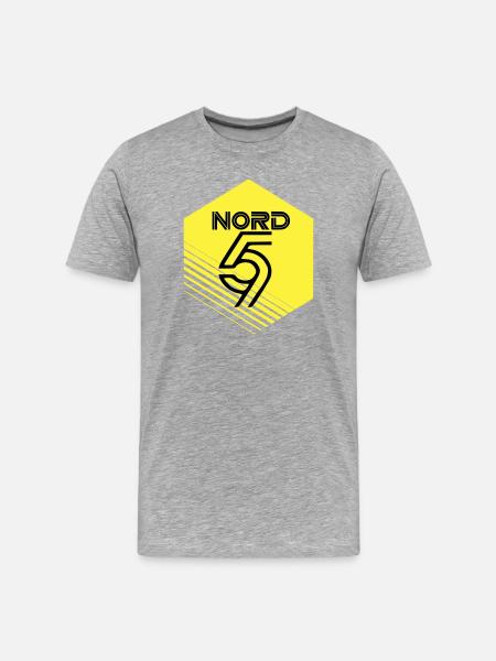 North - Men's Premium Organic T-Shirt - heather grey