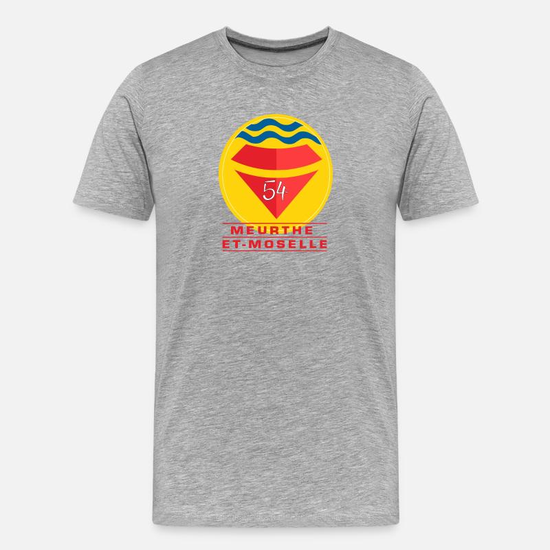 Meurthe-et-Moselle - Männer Premium Bio T-Shirt - Grau meliert