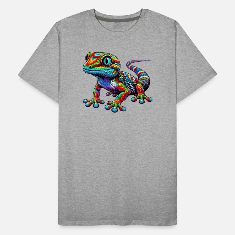Gecko Männer Premium Bio T-Shirt