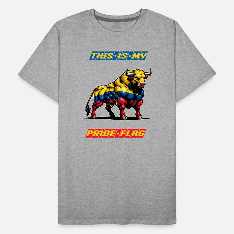 C'est mon fier drapeau, la Colombie T-shirt bio Premium Homme