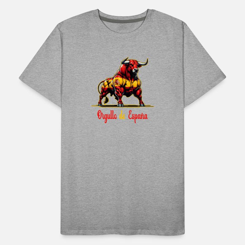 Le design du drapeau de la fierté de l'Espagne T-shirt bio Premium Homme