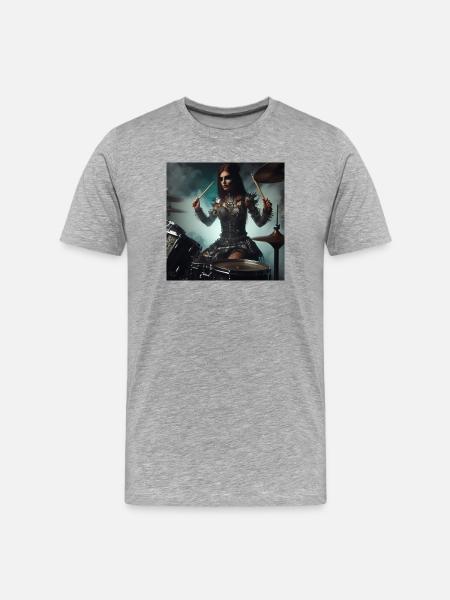 Batteuse - T-shirt bio Premium Homme - gris chiné