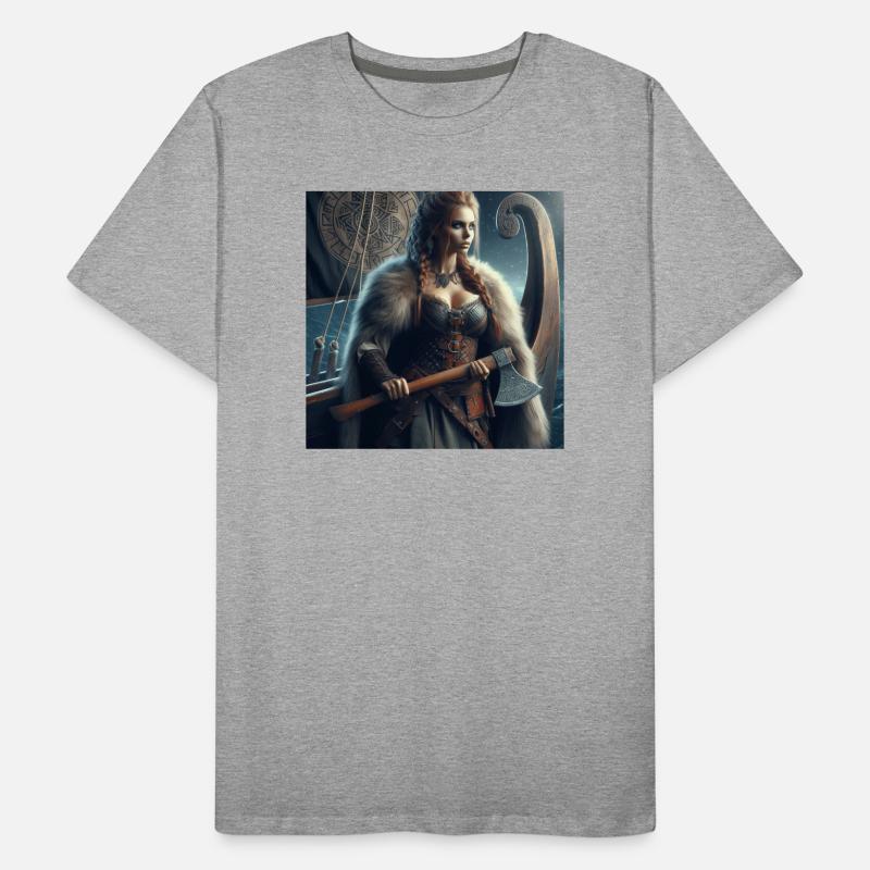 Wikinger-Krieger Männer Premium Bio T-Shirt