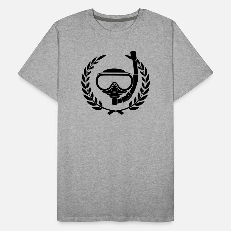Snorkel goggles in laurel wreath Men's Premium Organic T-Shirt