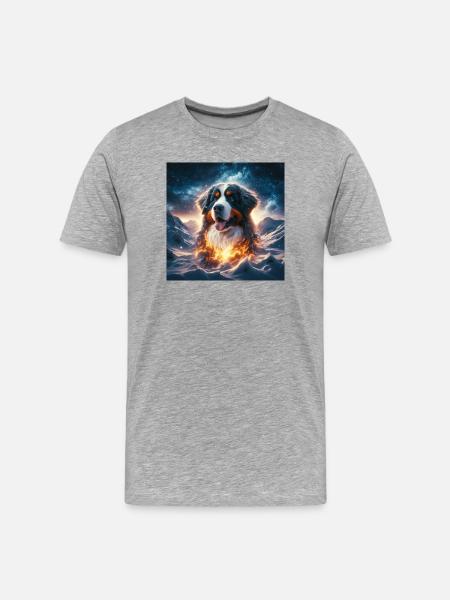 Bouvier bernois - T-shirt bio Premium Homme - gris chiné