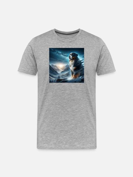 Bouvier bernois - T-shirt bio Premium Homme - gris chiné