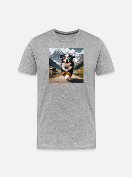 Bouvier bernois - T-shirt bio Premium Homme - gris chiné