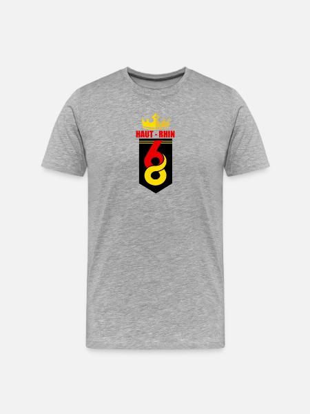 Haut-Rhin - Men's Premium Organic T-Shirt - heather grey