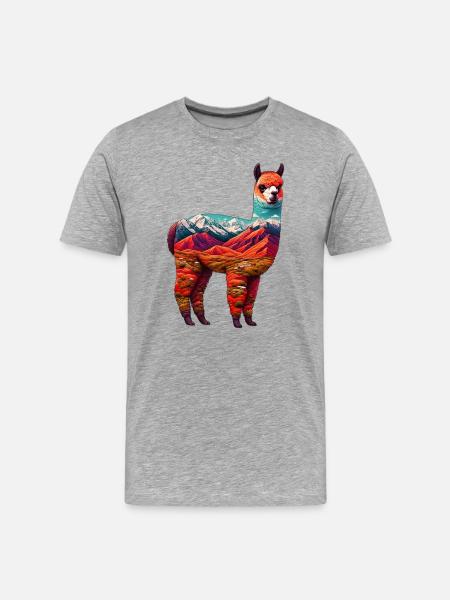 Alpaga - T-shirt bio Premium Homme - gris chiné