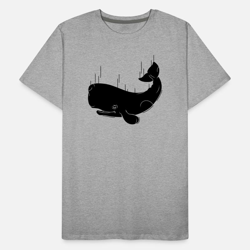 Chute d’une baleine T-shirt bio Premium Homme