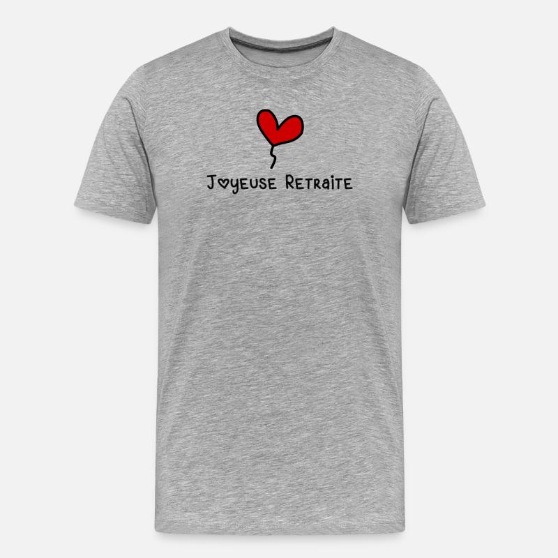 RUHESTAND - Männer Premium Bio T-Shirt - Grau meliert