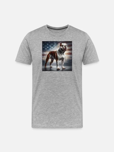 Bouledogue - T-shirt bio Premium Homme - gris chiné