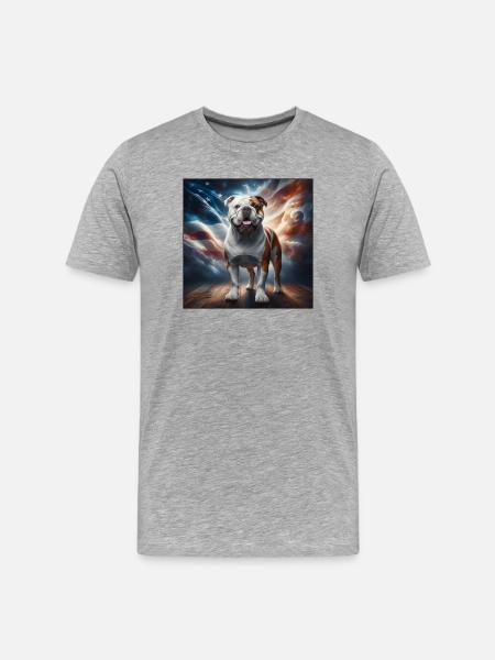 Bouledogue - T-shirt bio Premium Homme - gris chiné