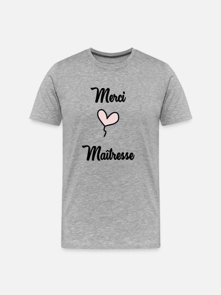 MAÎTRESSE - T-shirt bio Premium Homme - gris chiné