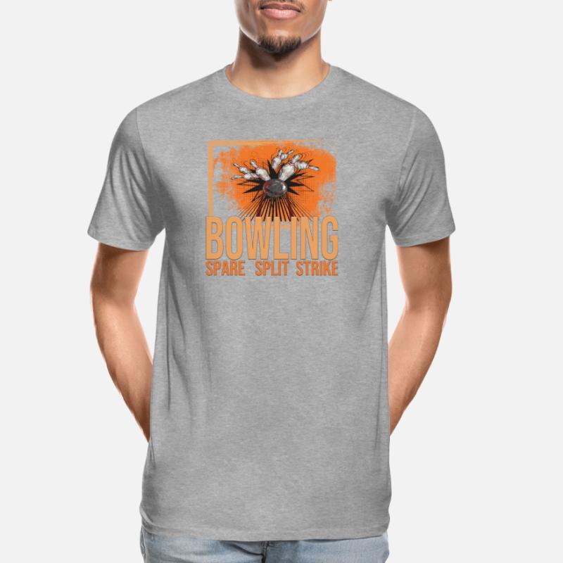 Bowling - Spare - Split - Strike Männer Premium Bio T-Shirt