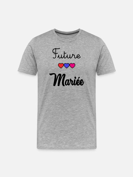 BRIDE-TO-BE - Men's Premium Organic T-Shirt - heather grey