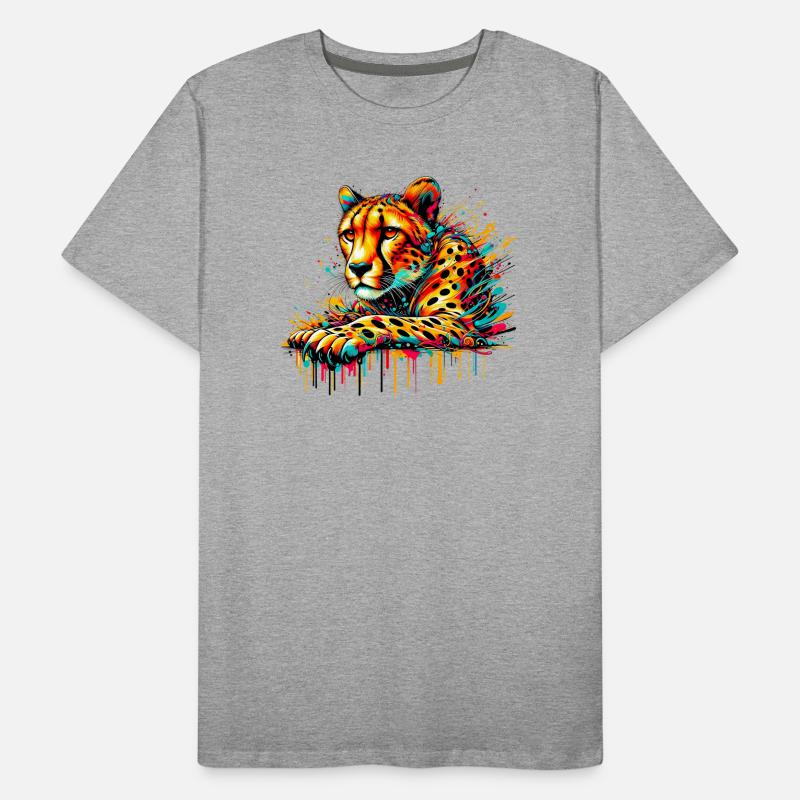 Cheetah Men's Premium Organic T-Shirt