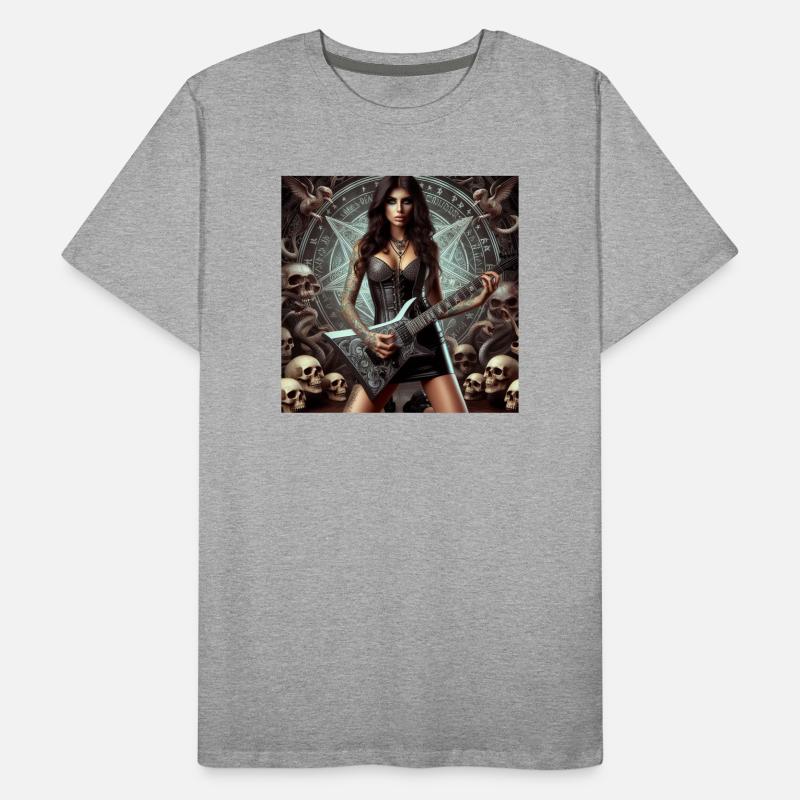 Guitariste en enfer T-shirt bio Premium Homme