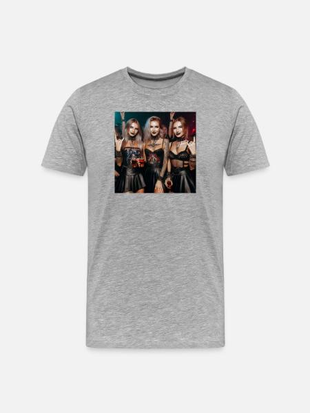 Metal - Men's Premium Organic T-Shirt - heather grey
