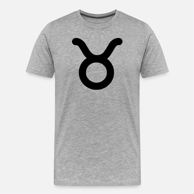 Sternzeichen Stier - Männer Premium Bio T-Shirt - Grau meliert