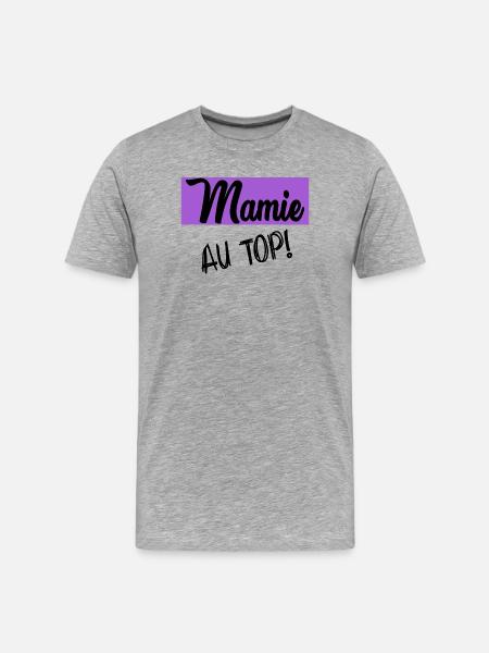 GRANNY. GRANDMA. MOTHER'S DAY - Men's Premium Organic T-Shirt - heather grey