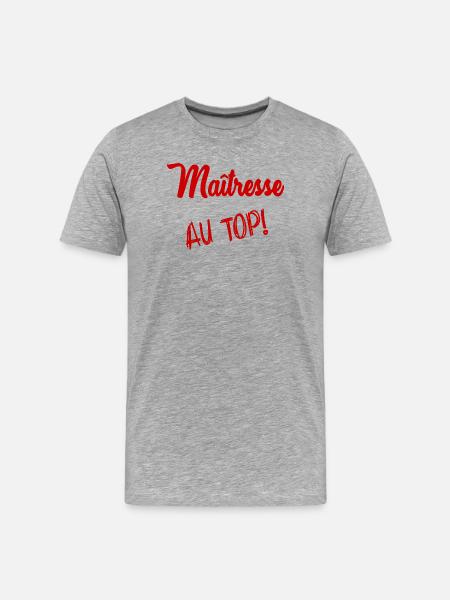 THANK YOU. MISTRESS. THANK YOU MISTRESS. MISTRESS - Men's Premium Organic T-Shirt - heather grey