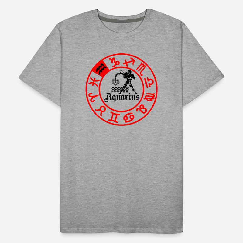 Zwölf Sternzeichen Wassermann Wassermann Männer Premium Bio T-Shirt