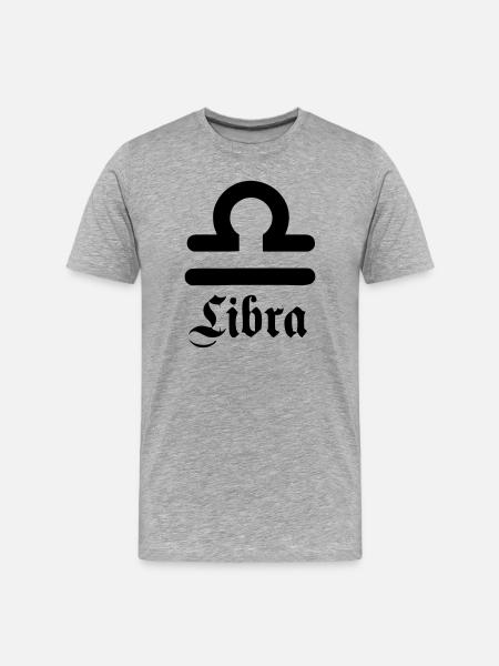 Weegschaal Libra - Men's Premium Organic T-Shirt - heather grey