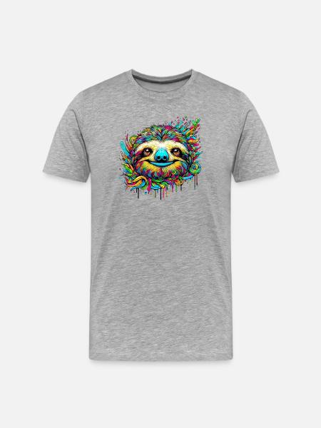 Paresse - T-shirt bio Premium Homme - gris chiné