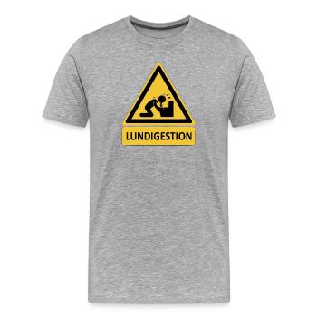 Mondaymanagement - Men's Premium Organic T-Shirt - heather grey - Front - Damien (186cm)