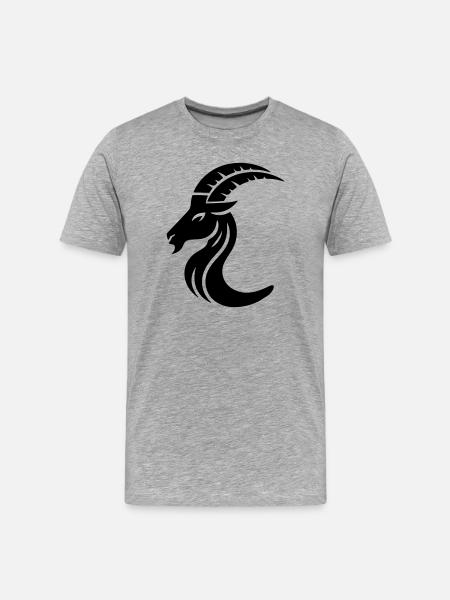 Capricorn 3 - Men's Premium Organic T-Shirt - heather grey